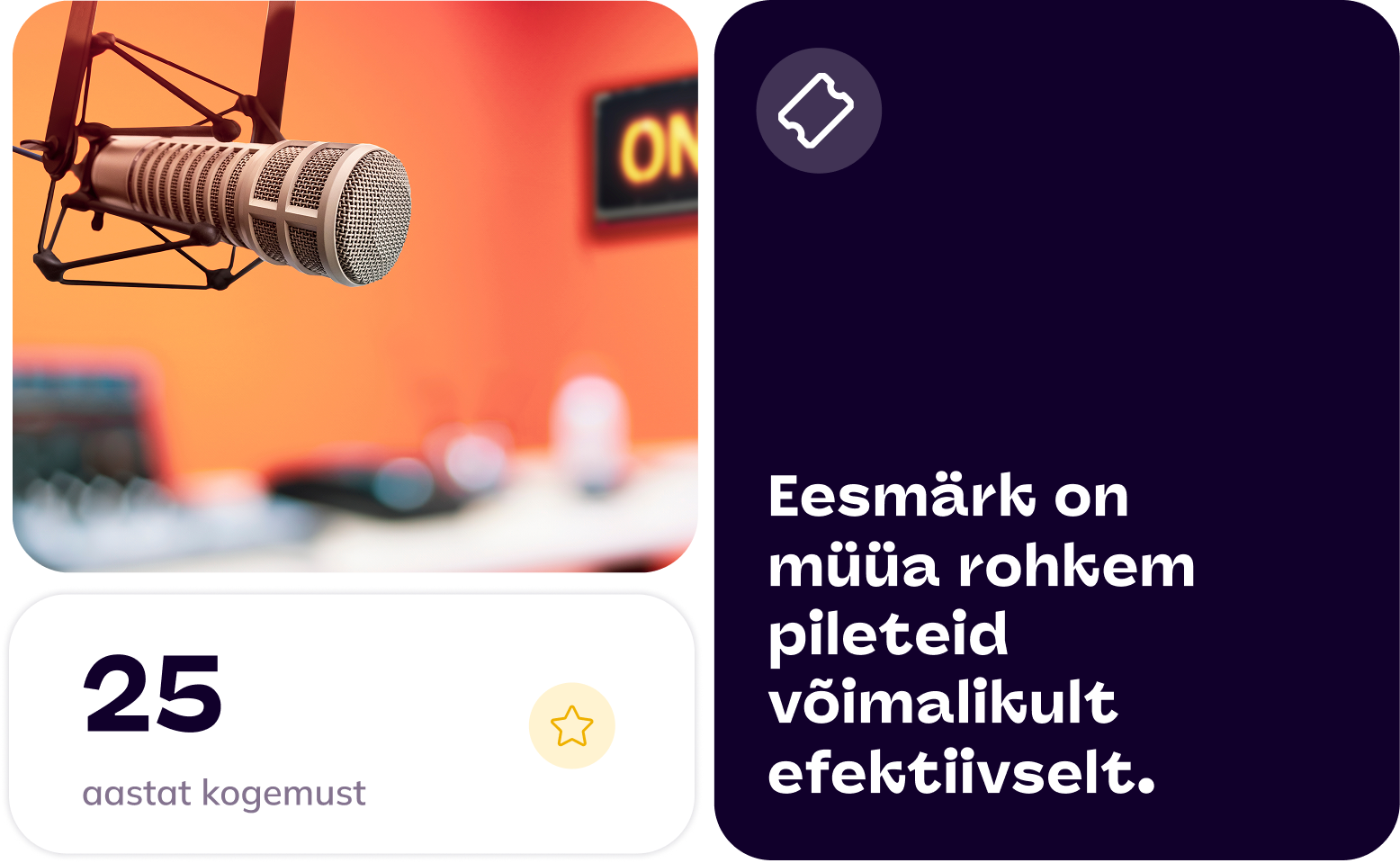 Sinu sündmuse reklaam teles, raadios ja välimeedias